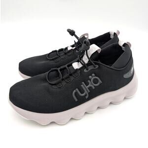 Rykä PodFlow EZ Walking Sneaker Shoes Lace-Up Women's Black Size US10M EU41